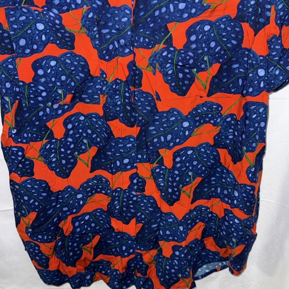 Wildfang Womens Top Size Large Blue Red Empower Button Up Blouse New - Picture 4 of 12